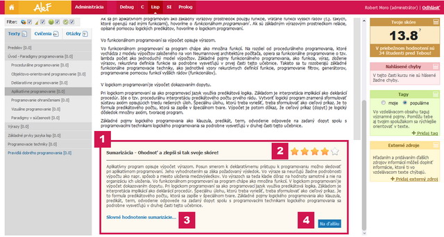 ALEF with summarizer component